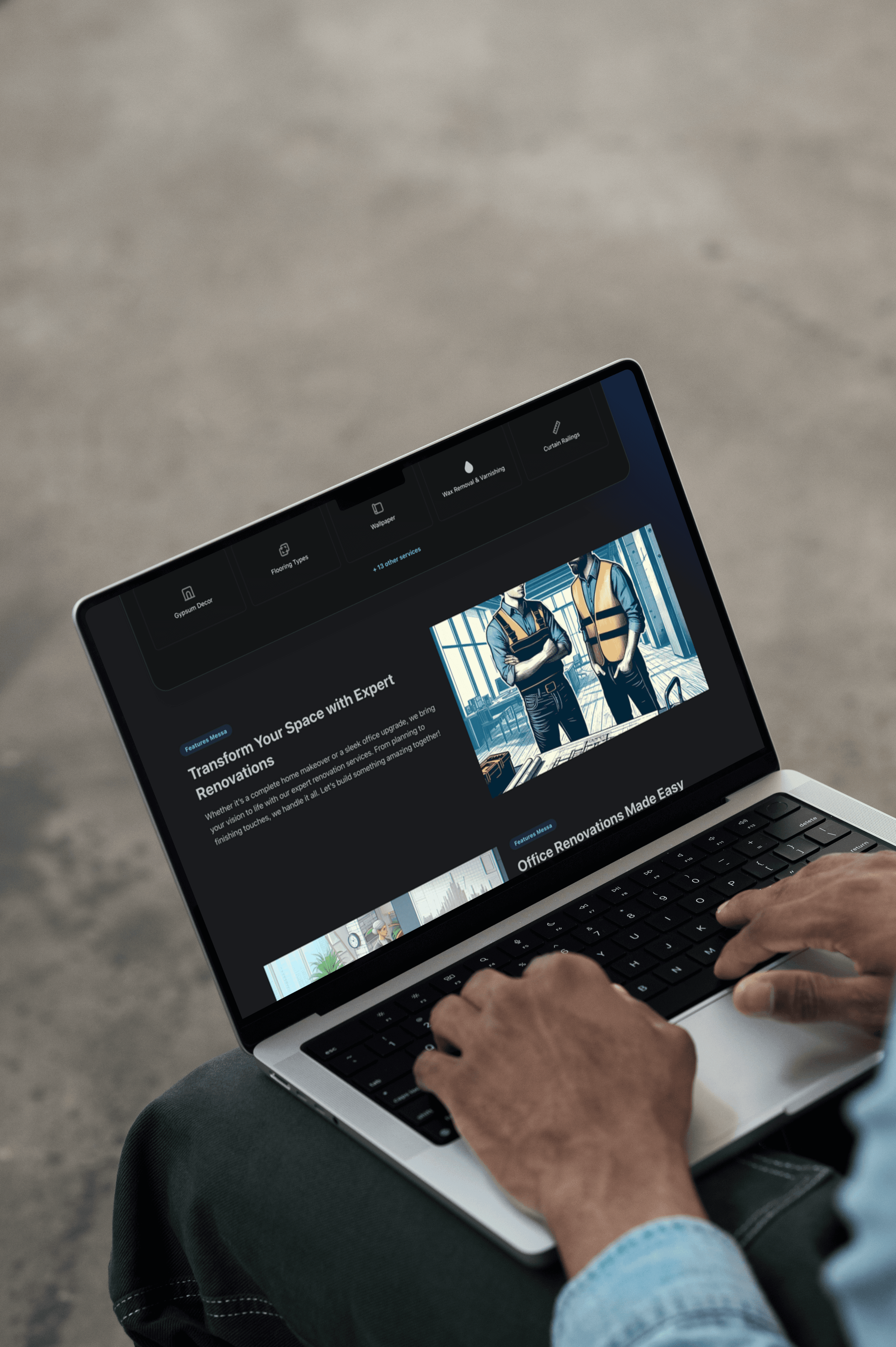 Website looking good on both a computer and a laptop